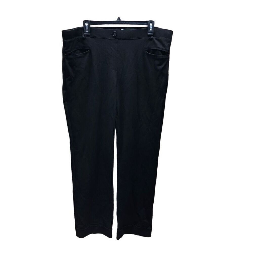 Betabrand Size XLL Long Black Cuffed Pants